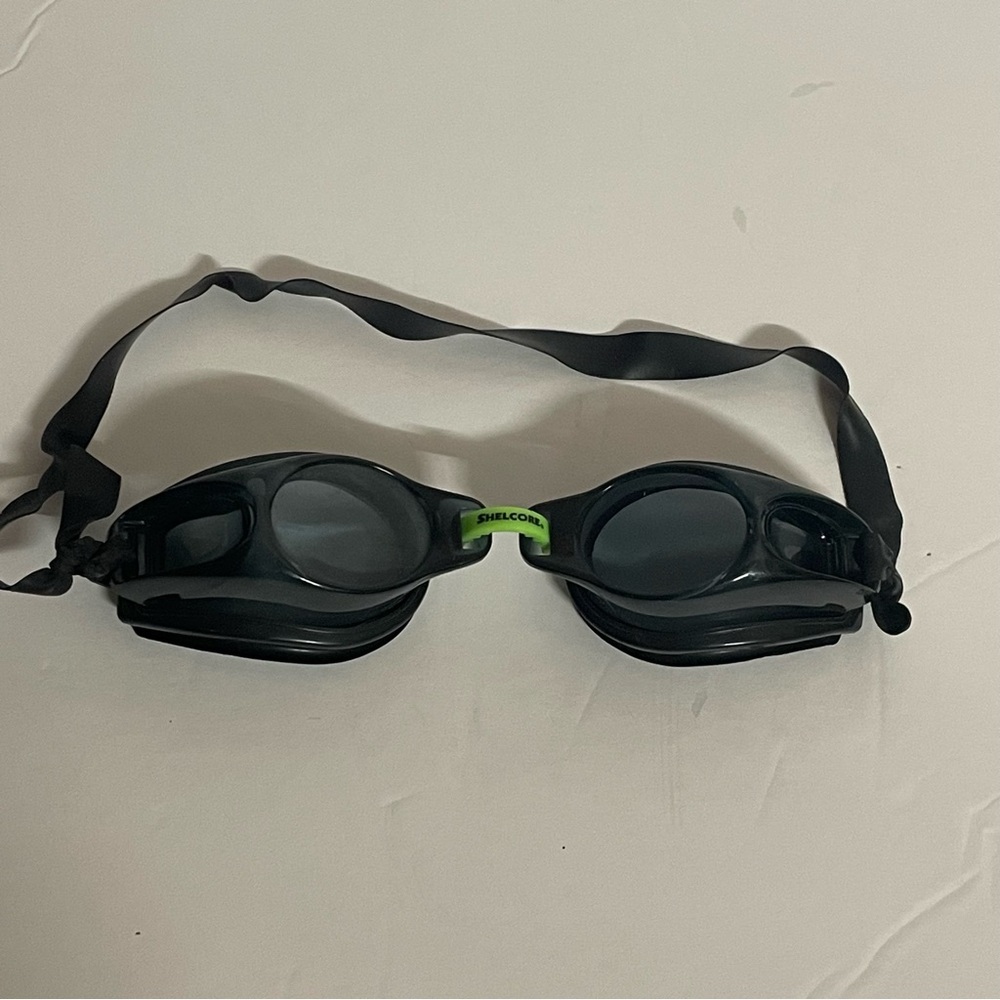 Shelcore One Size Adult Black Swimming Goggles